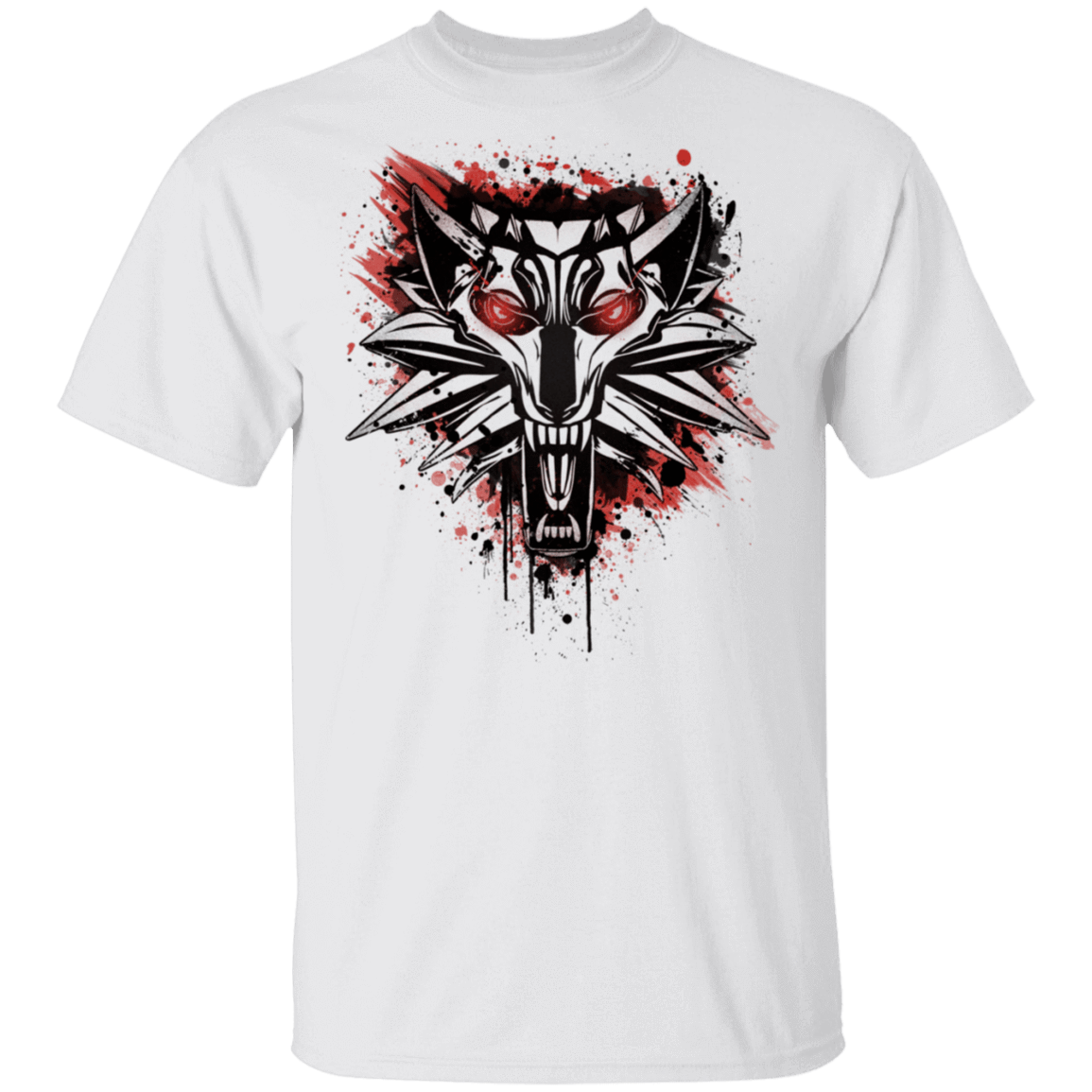 T-Shirts White / S Splatter White Wolf T-Shirt