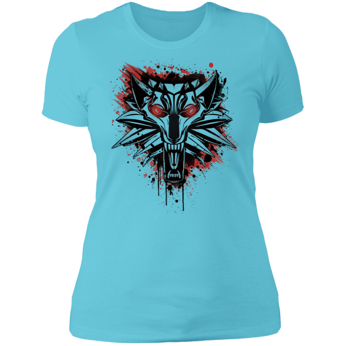 T-Shirts Cancun / S Splatter White Wolf Women's Premium T-Shirt