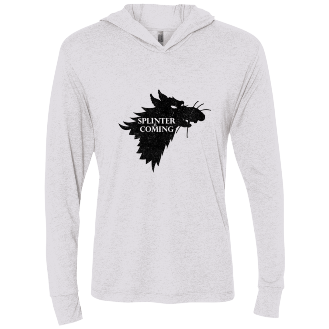 T-Shirts Heather White / X-Small Splinter is Coming Triblend Long Sleeve Hoodie Tee