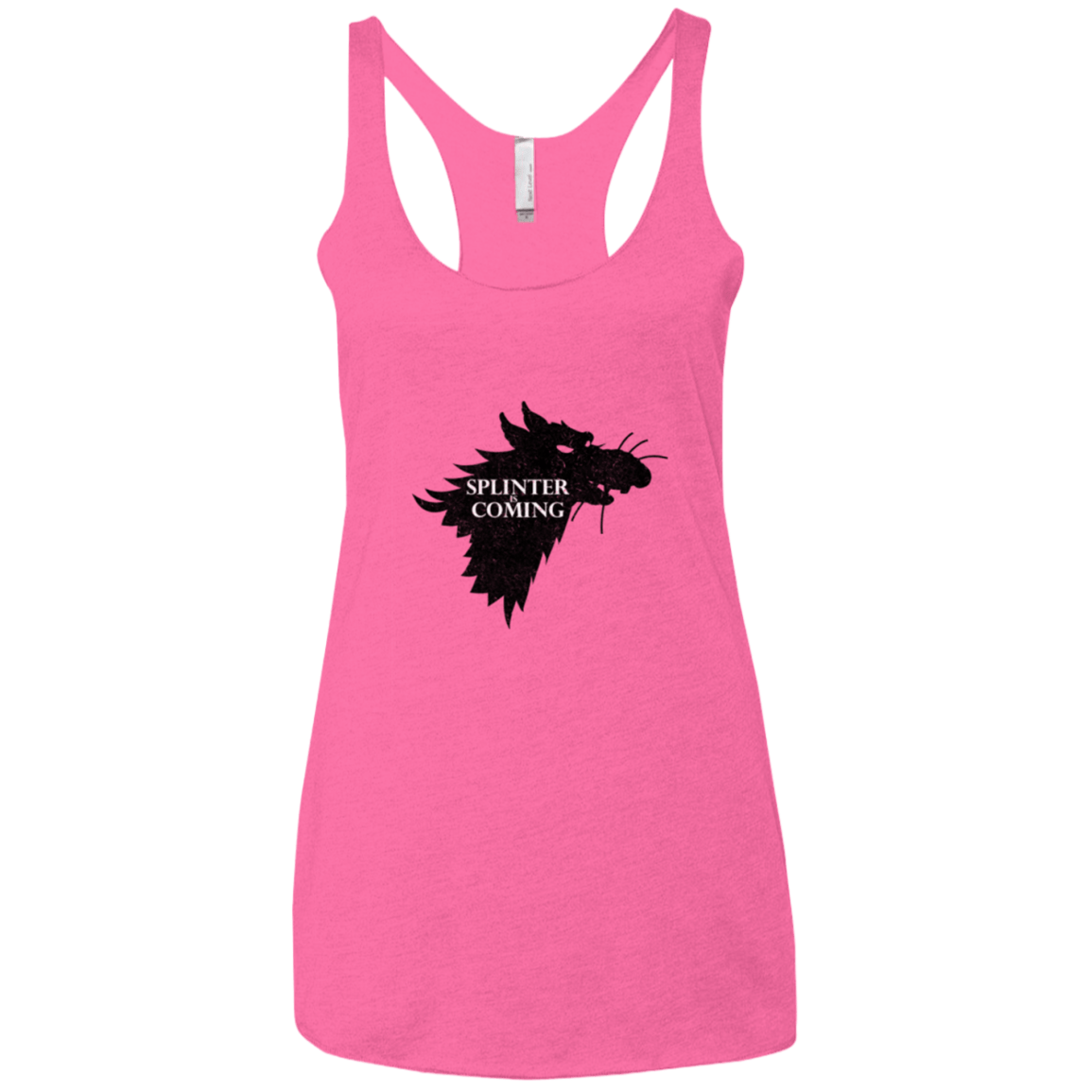 T-Shirts Vintage Pink / X-Small Splinter is Coming Women's Triblend Racerback Tank