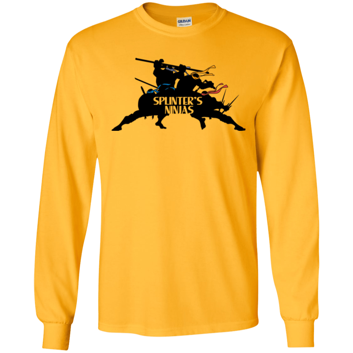 T-Shirts Gold / S Splinters Ninjas Men's Long Sleeve T-Shirt