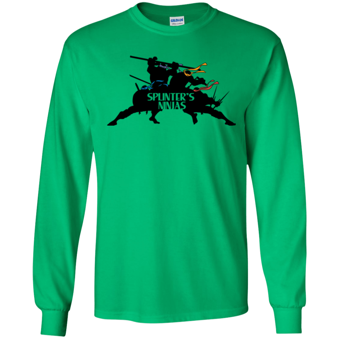 T-Shirts Irish Green / S Splinters Ninjas Men's Long Sleeve T-Shirt
