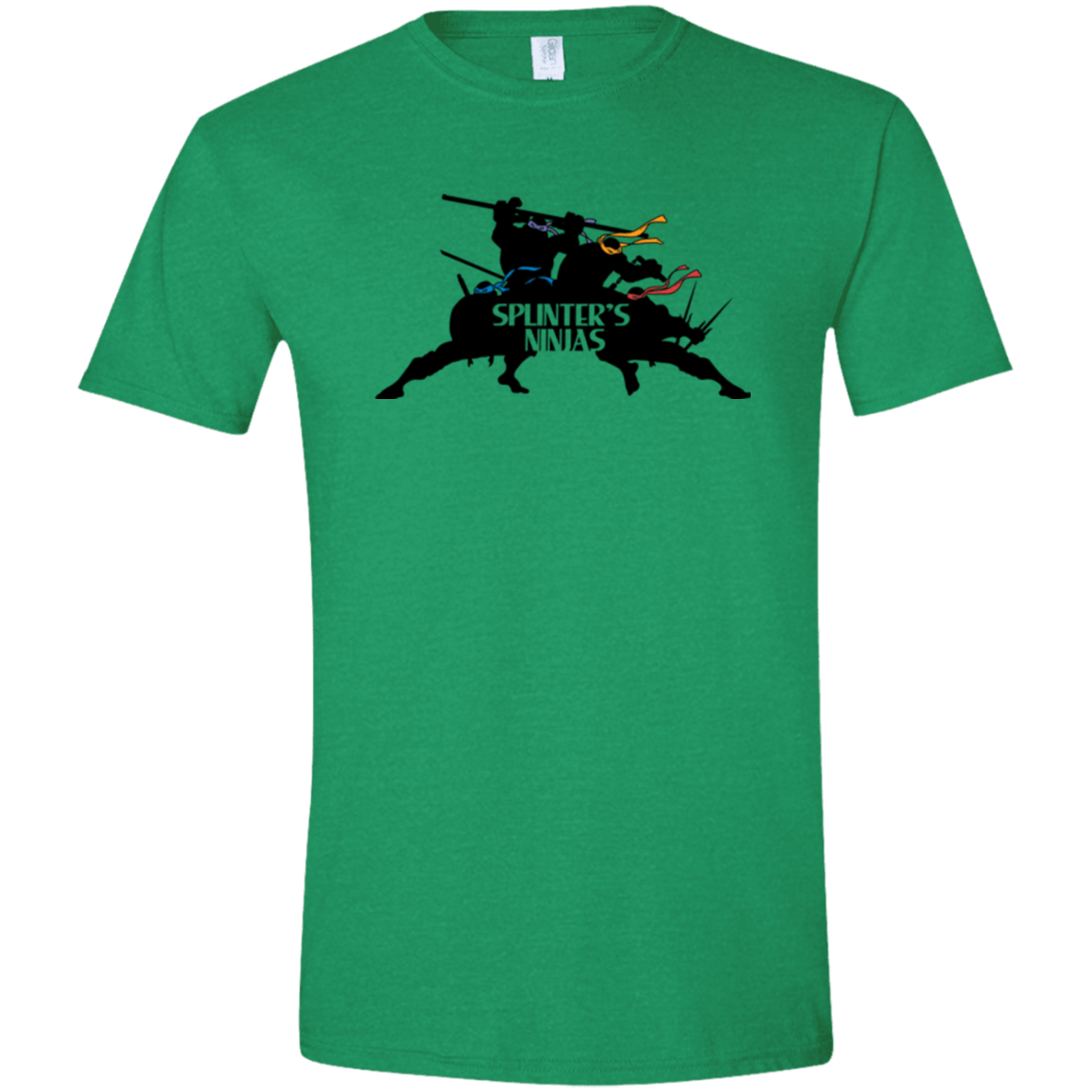 T-Shirts Heather Irish Green / S Splinters Ninjas Men's Semi-Fitted Softstyle