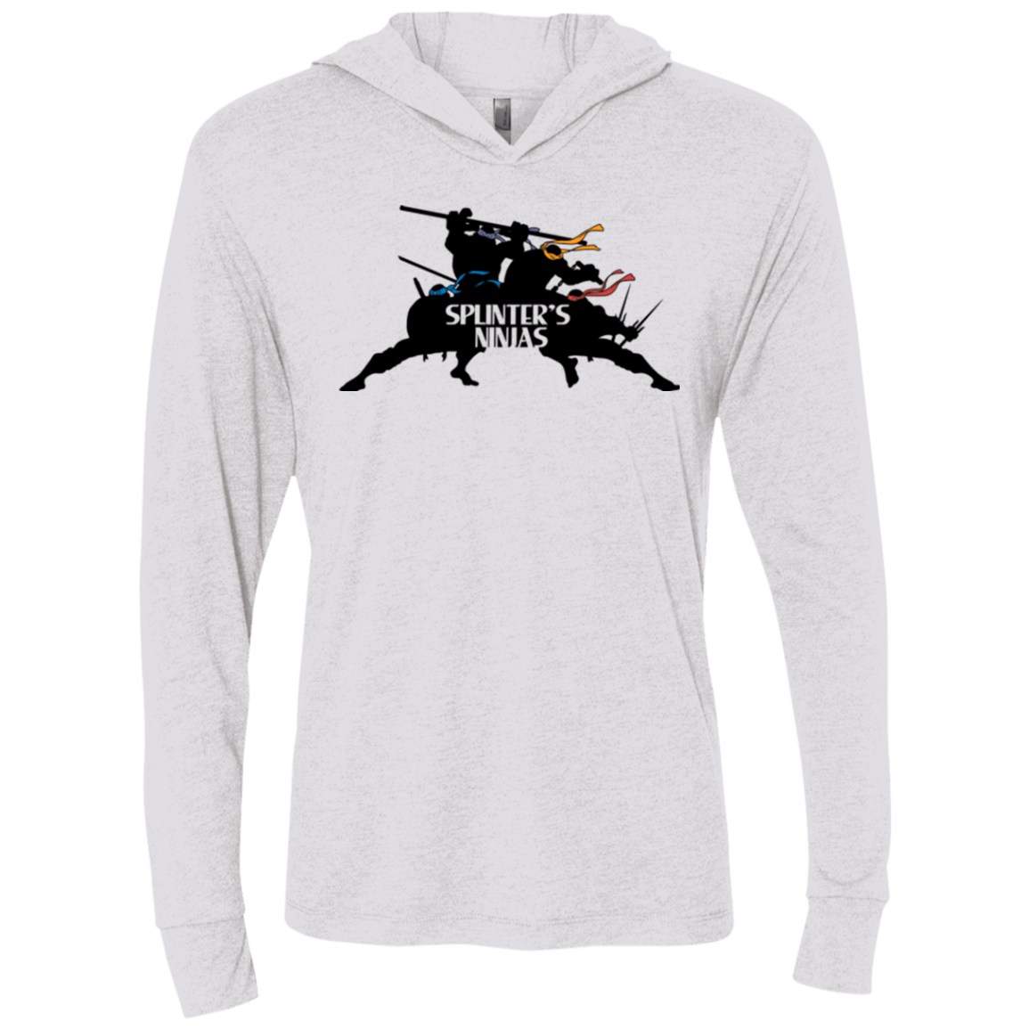 T-Shirts Heather White / X-Small Splinters Ninjas Triblend Long Sleeve Hoodie Tee