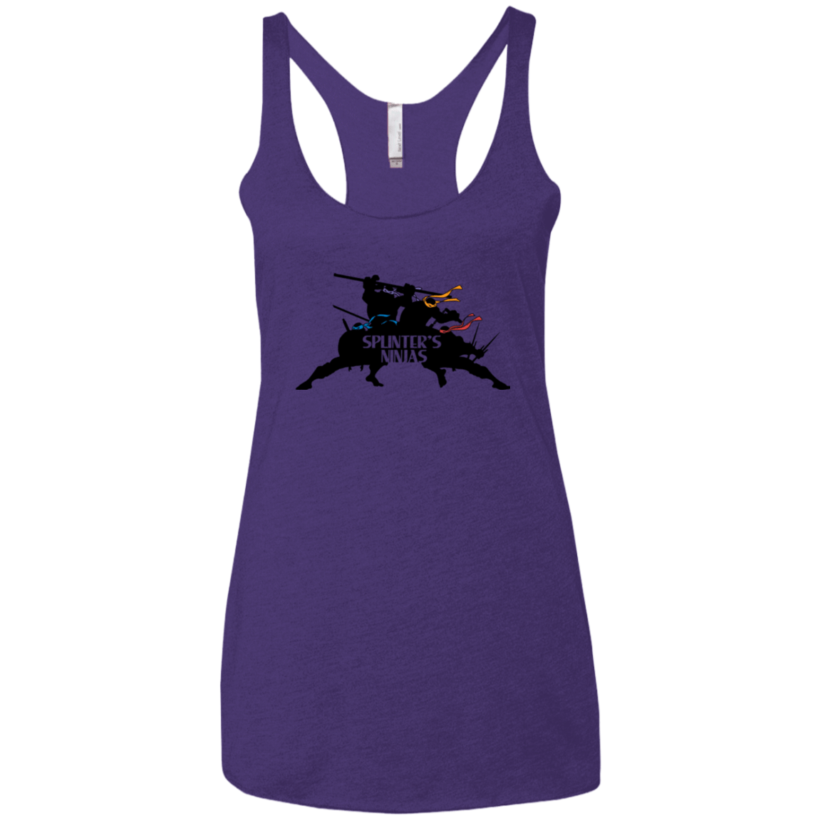 T-Shirts Purple Rush / X-Small Splinters Ninjas Women's Triblend Racerback Tank