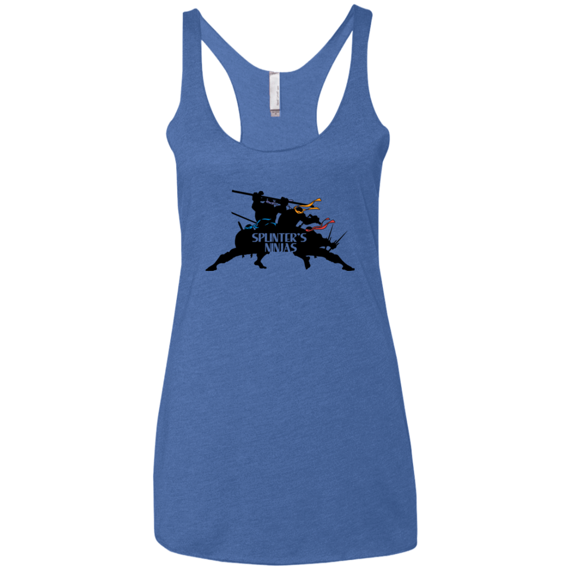 T-Shirts Vintage Royal / X-Small Splinters Ninjas Women's Triblend Racerback Tank