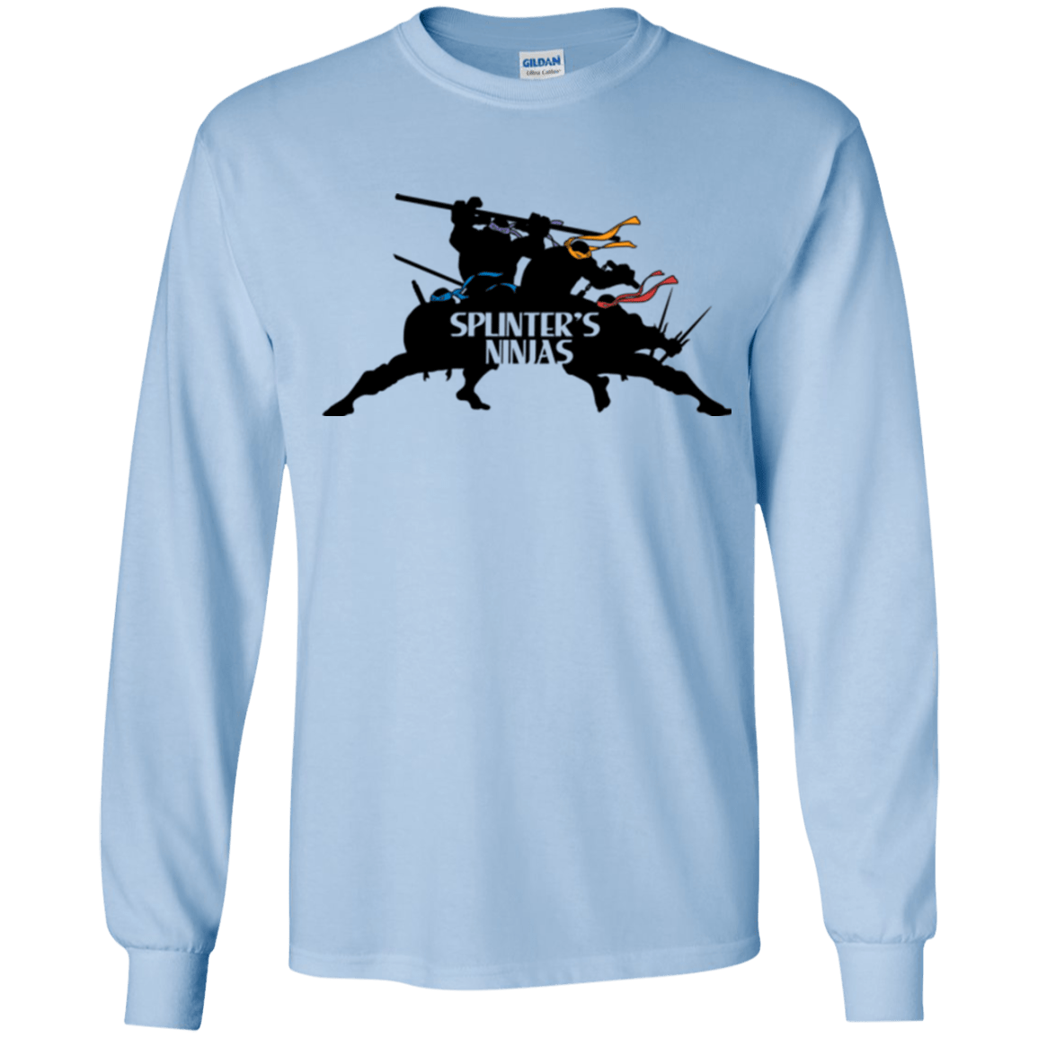 T-Shirts Light Blue / YS Splinters Ninjas Youth Long Sleeve T-Shirt