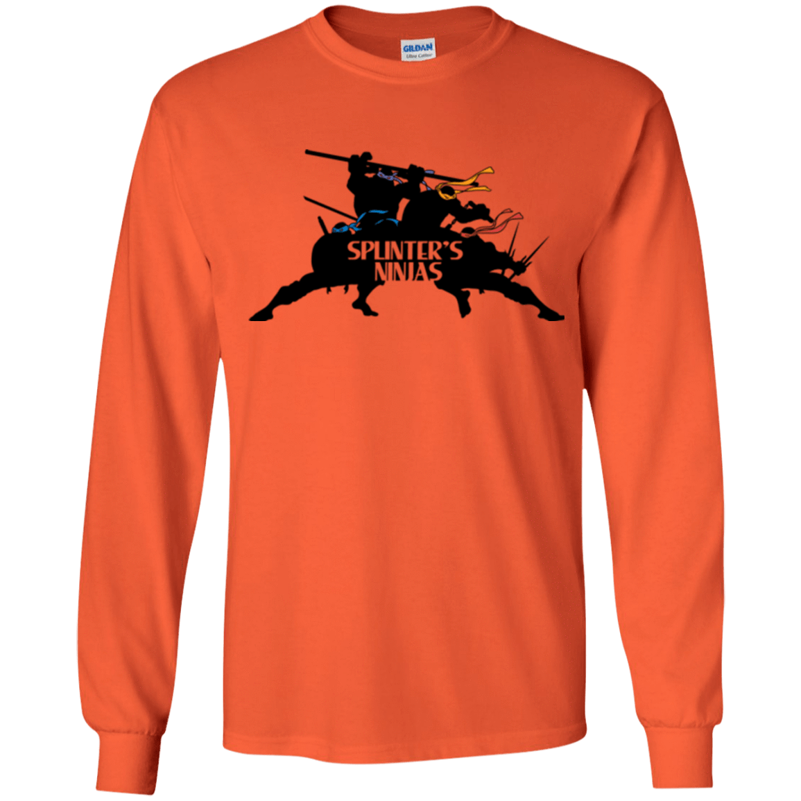 T-Shirts Orange / YS Splinters Ninjas Youth Long Sleeve T-Shirt
