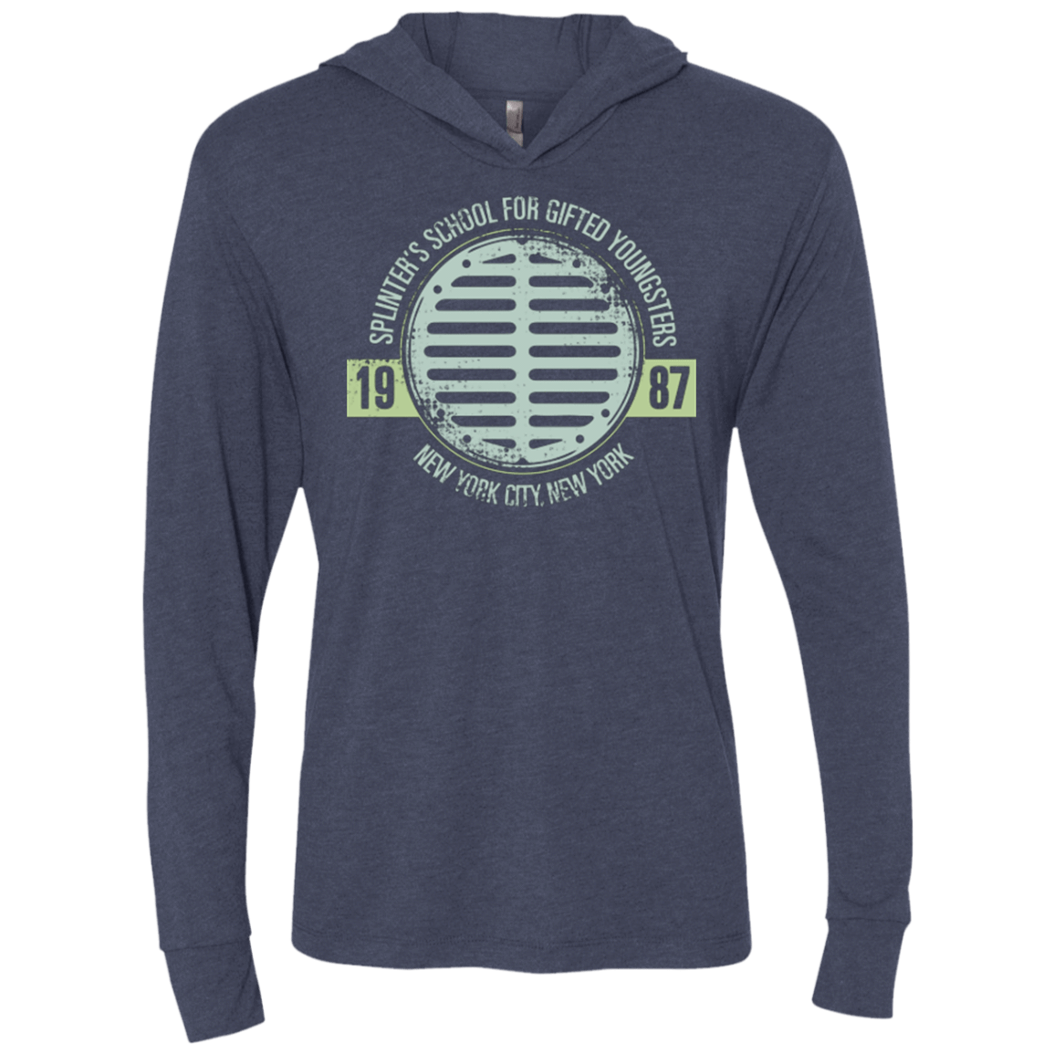 T-Shirts Vintage Navy / X-Small Splinters School Triblend Long Sleeve Hoodie Tee