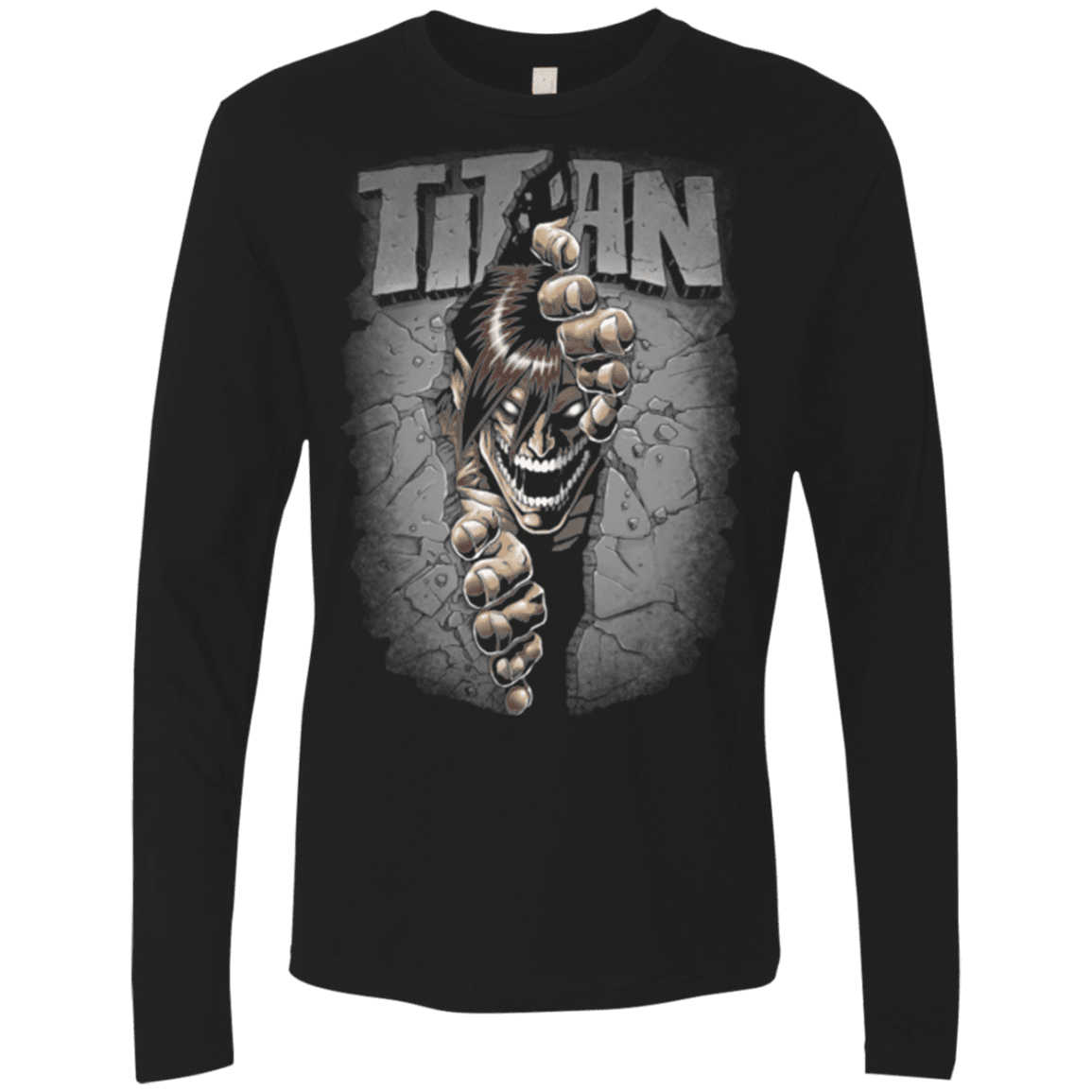 T-Shirts Black / Small Split Titan Men's Premium Long Sleeve