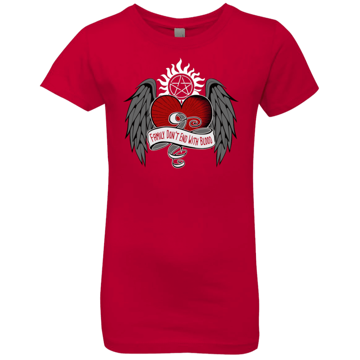 T-Shirts Red / YXS SPN Tattoo Girls Premium T-Shirt