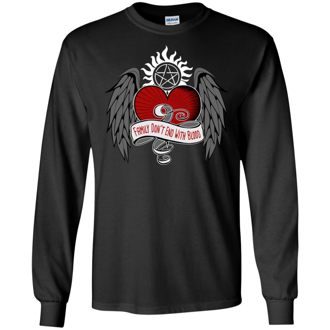 T-Shirts Black / S SPN Tattoo Men's Long Sleeve T-Shirt