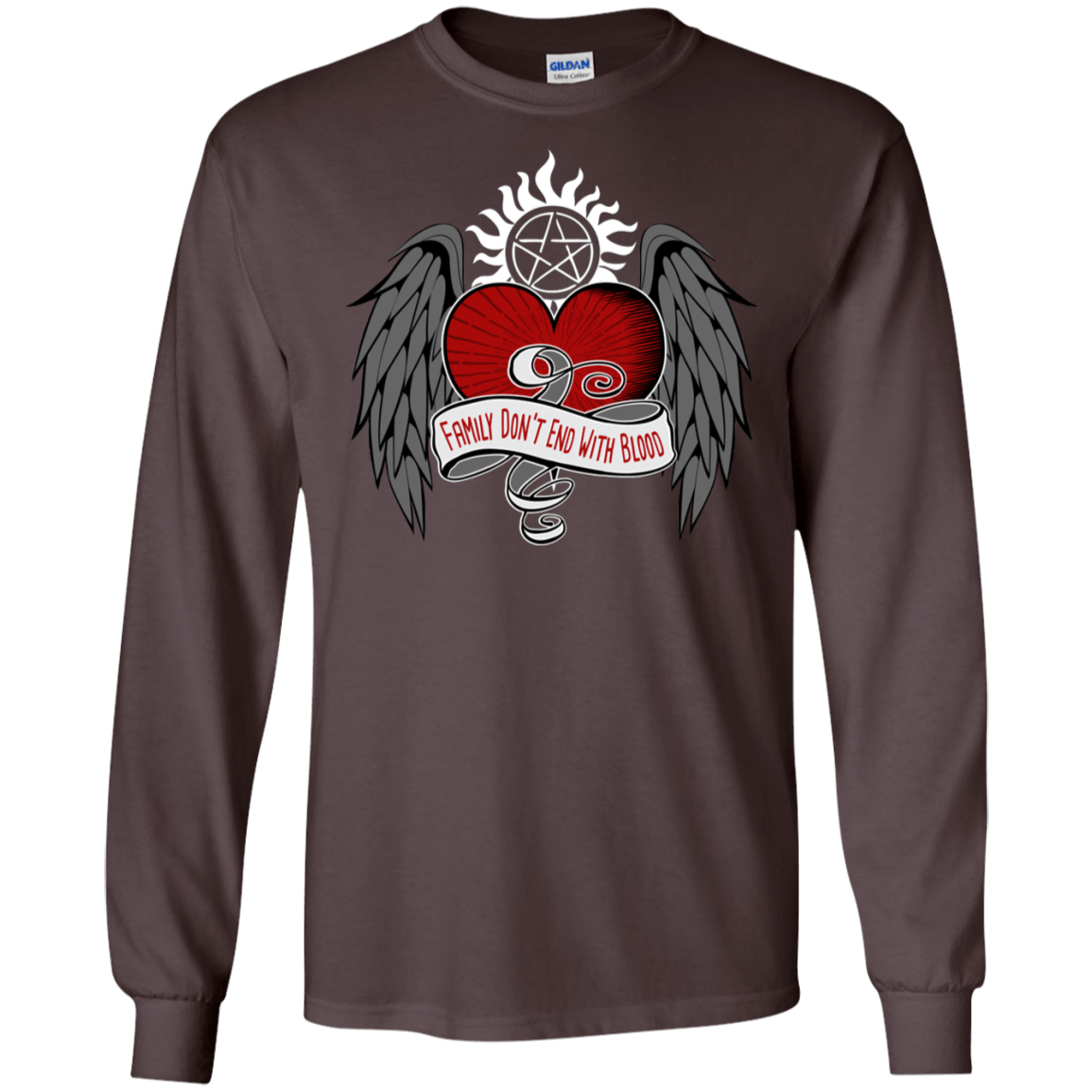 T-Shirts Dark Chocolate / S SPN Tattoo Men's Long Sleeve T-Shirt