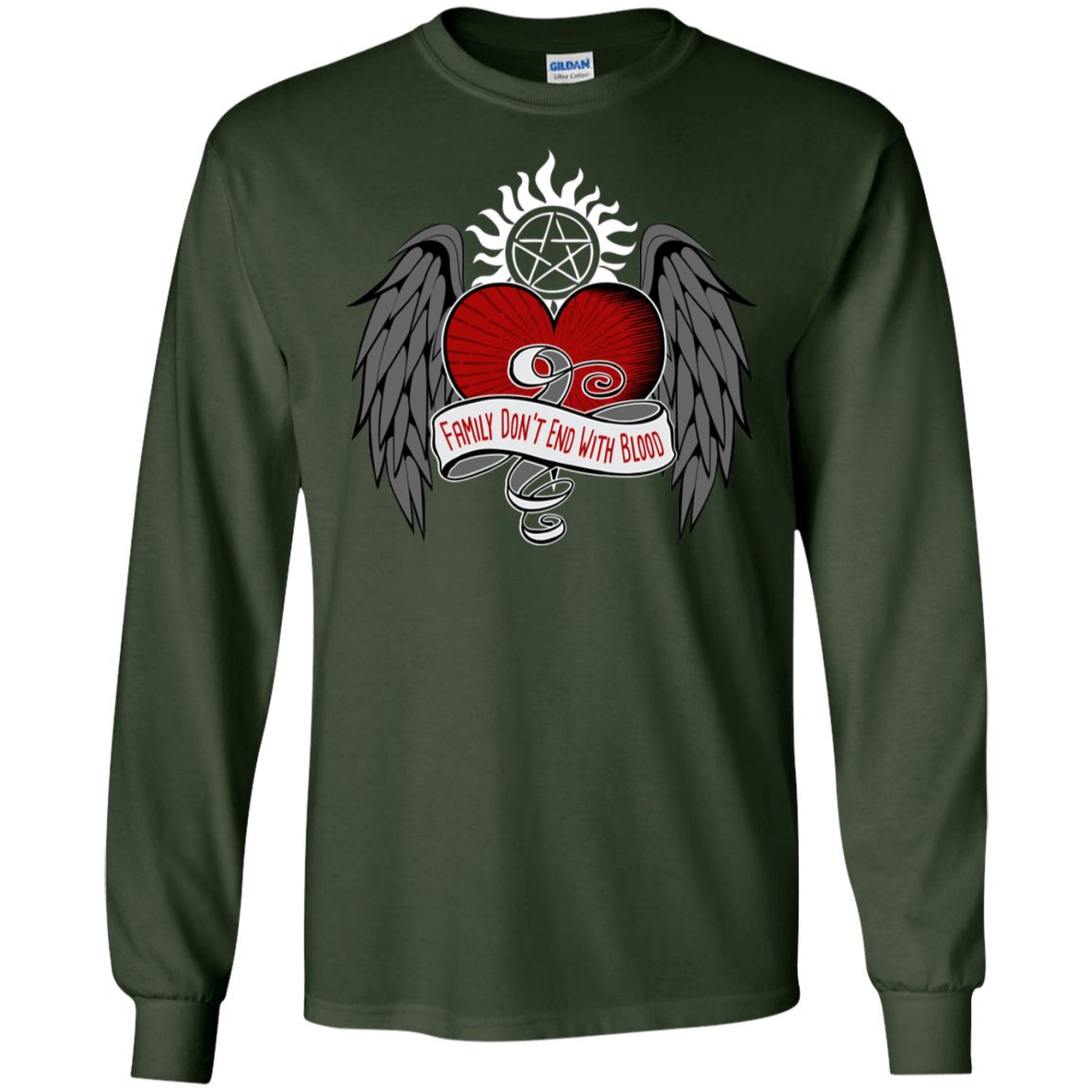 T-Shirts Forest Green / S SPN Tattoo Men's Long Sleeve T-Shirt