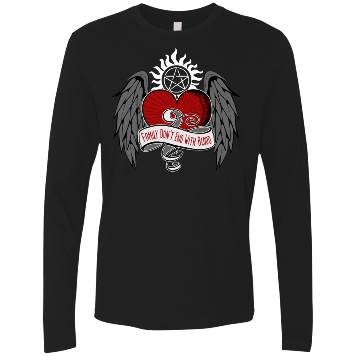 T-Shirts Black / S SPN Tattoo Men's Premium Long Sleeve