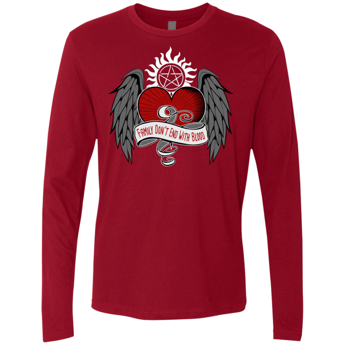 T-Shirts Cardinal / S SPN Tattoo Men's Premium Long Sleeve