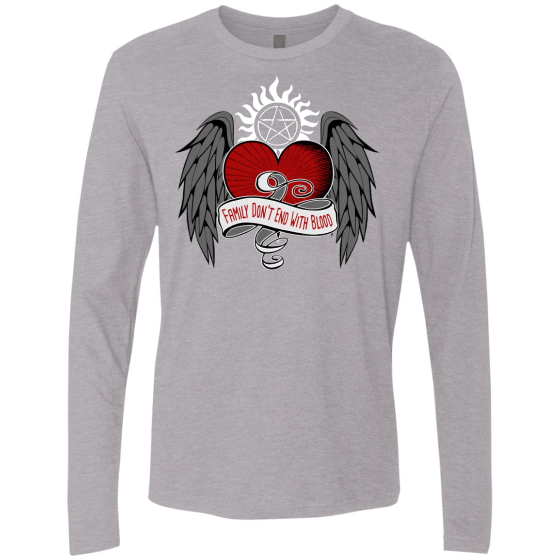 T-Shirts Heather Grey / S SPN Tattoo Men's Premium Long Sleeve
