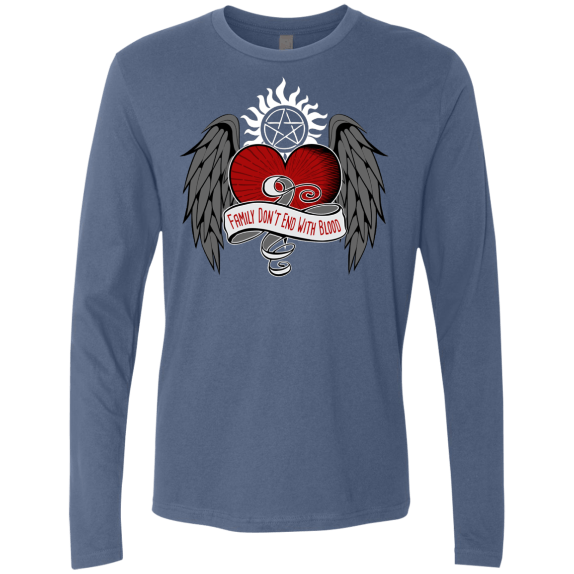 T-Shirts Indigo / S SPN Tattoo Men's Premium Long Sleeve