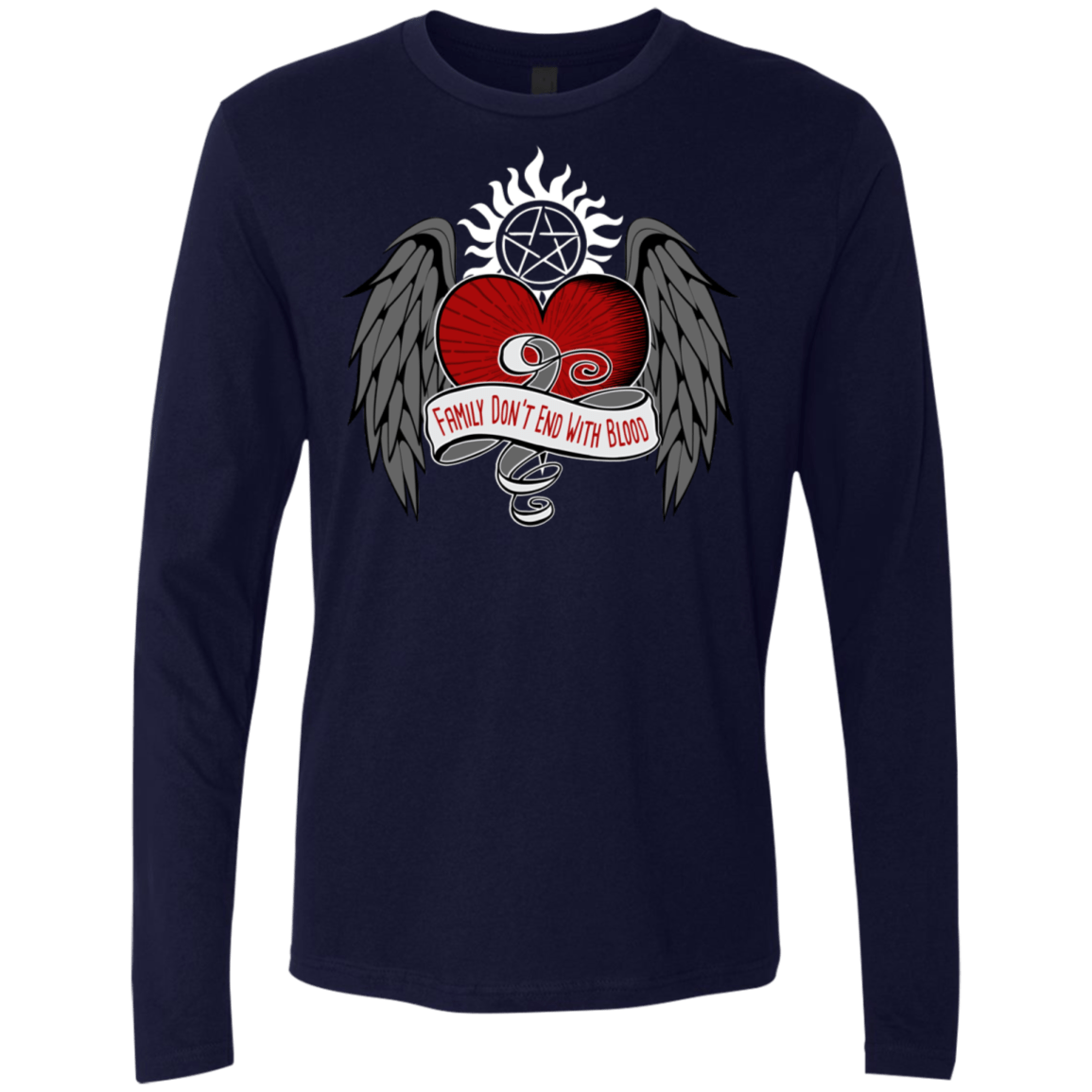 T-Shirts Midnight Navy / S SPN Tattoo Men's Premium Long Sleeve