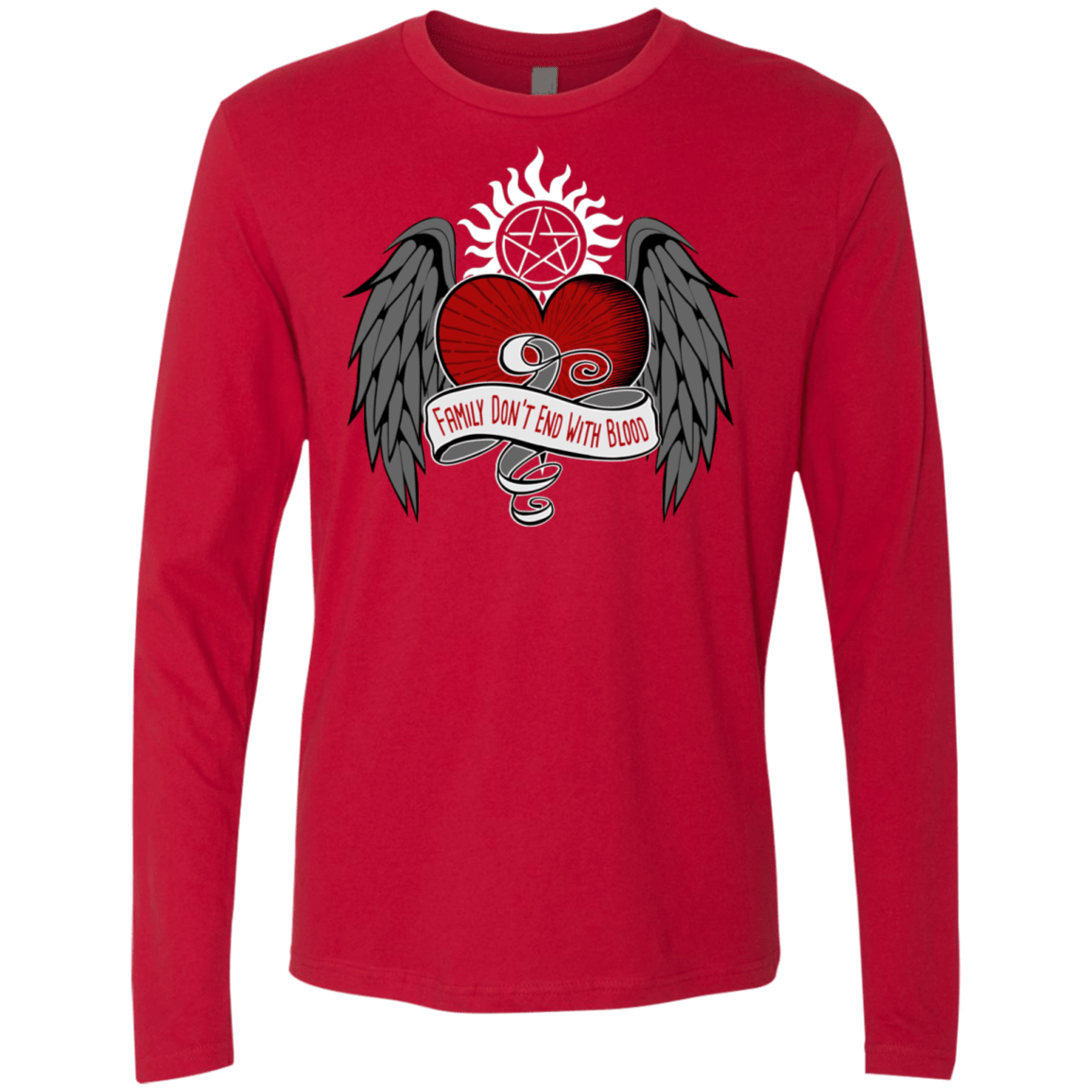 T-Shirts Red / S SPN Tattoo Men's Premium Long Sleeve