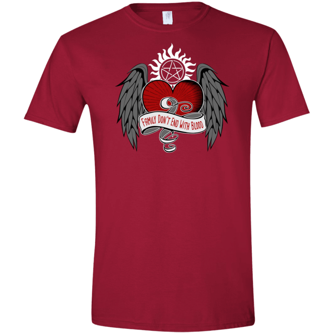 T-Shirts Cardinal Red / S SPN Tattoo Men's Semi-Fitted Softstyle