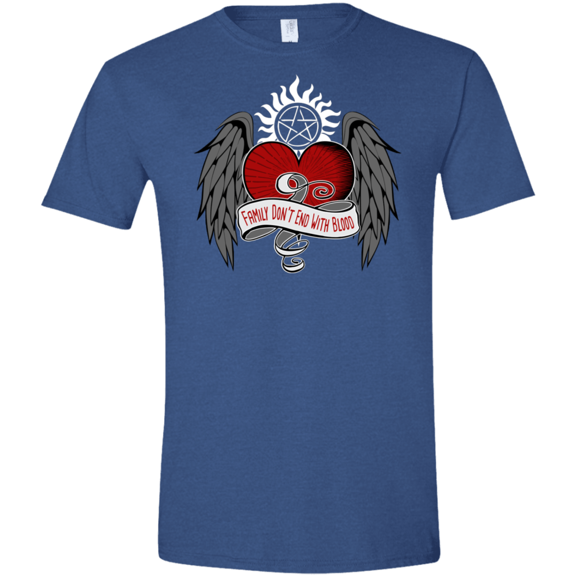 T-Shirts Heather Royal / X-Small SPN Tattoo Men's Semi-Fitted Softstyle