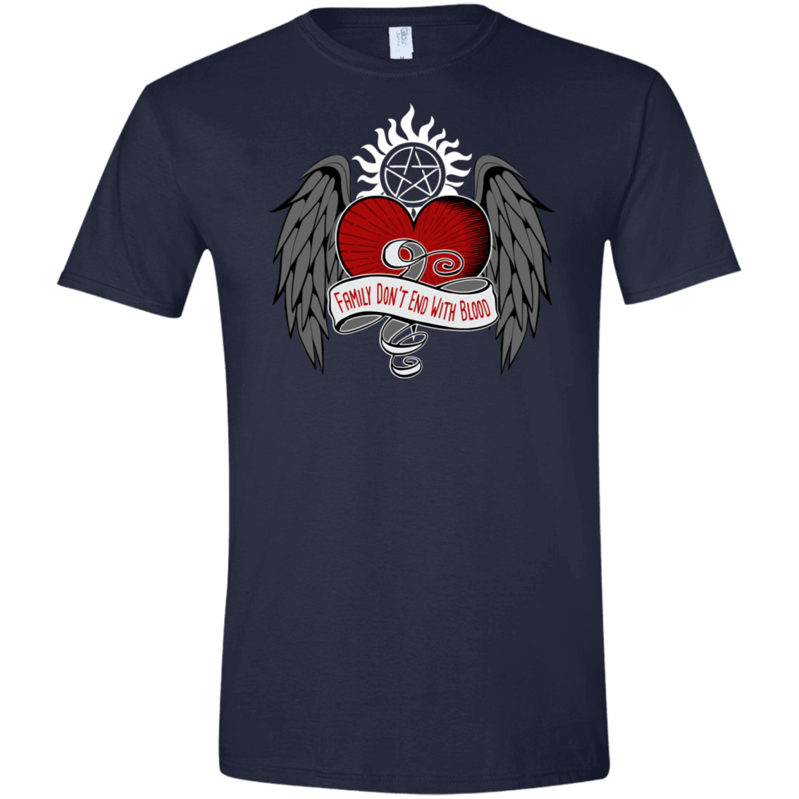 T-Shirts Navy / X-Small SPN Tattoo Men's Semi-Fitted Softstyle