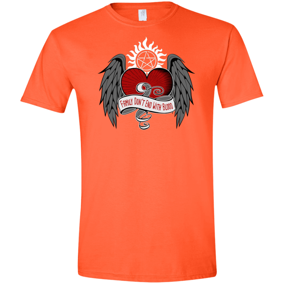 T-Shirts Orange / S SPN Tattoo Men's Semi-Fitted Softstyle