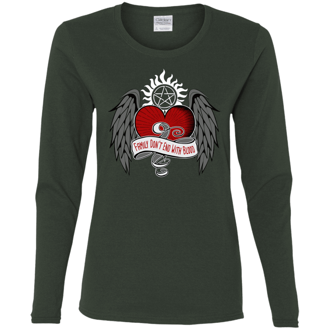 T-Shirts Forest / S SPN Tattoo Women's Long Sleeve T-Shirt