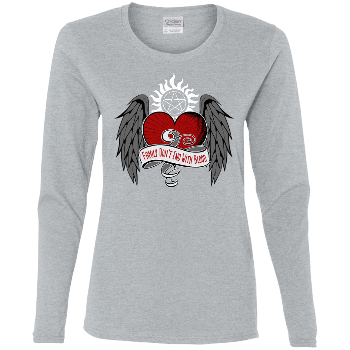 T-Shirts Sport Grey / S SPN Tattoo Women's Long Sleeve T-Shirt