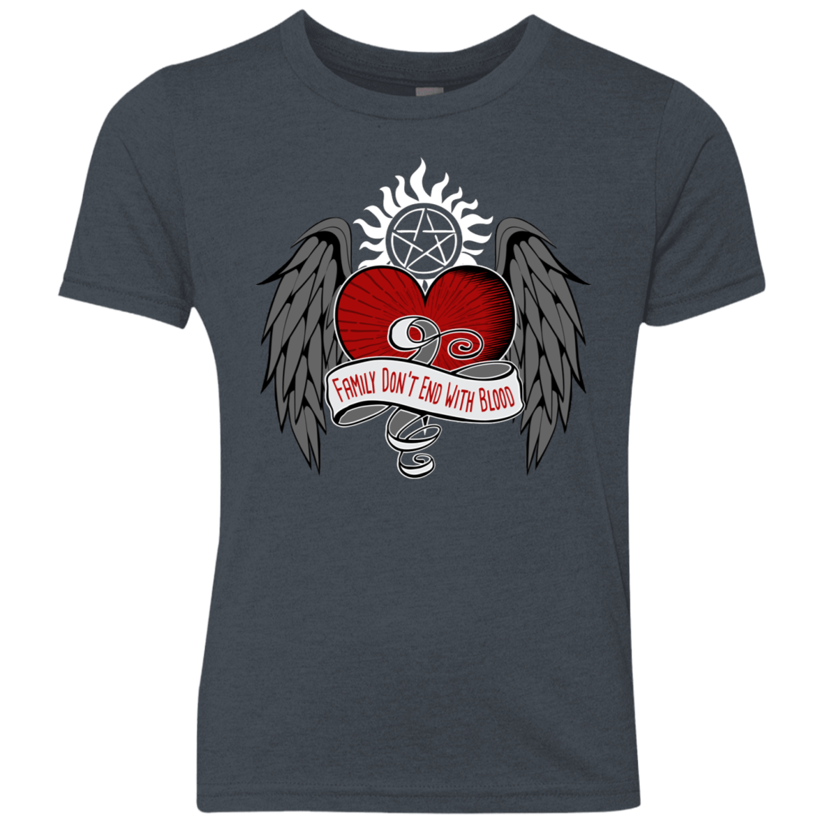 T-Shirts Vintage Navy / YXS SPN Tattoo Youth Triblend T-Shirt