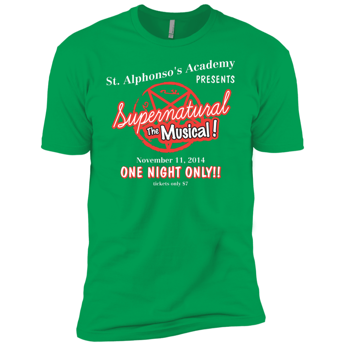 T-Shirts Kelly Green / YXS SPN The Musical Boys Premium T-Shirt