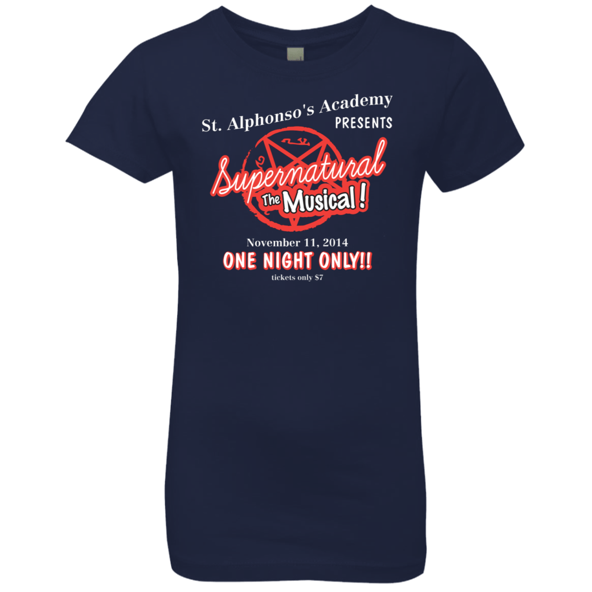 T-Shirts Midnight Navy / YXS SPN The Musical Girls Premium T-Shirt