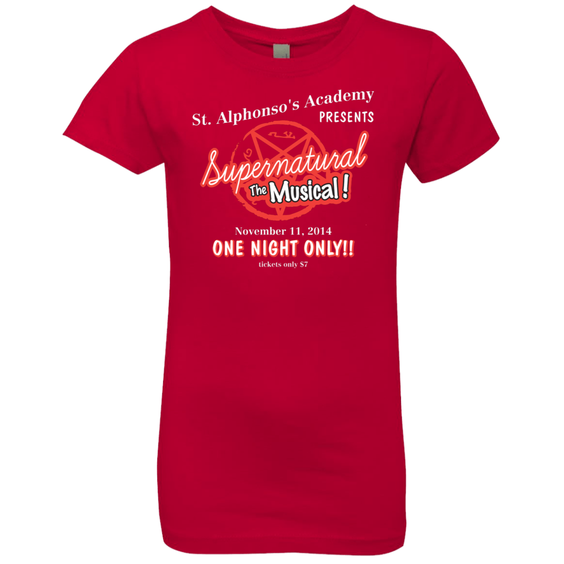 T-Shirts Red / YXS SPN The Musical Girls Premium T-Shirt