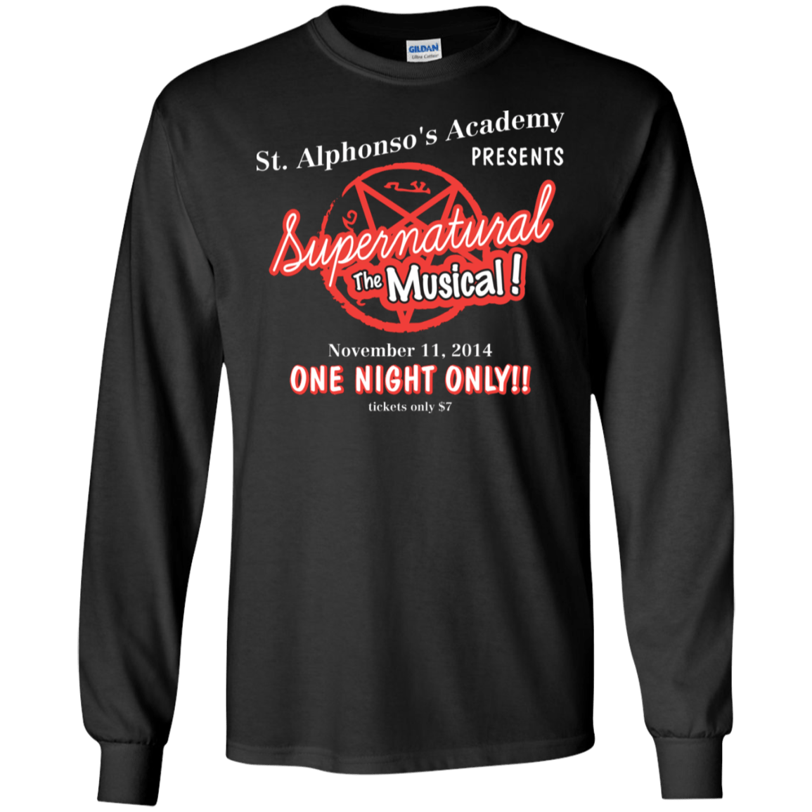 T-Shirts Black / S SPN The Musical Men's Long Sleeve T-Shirt