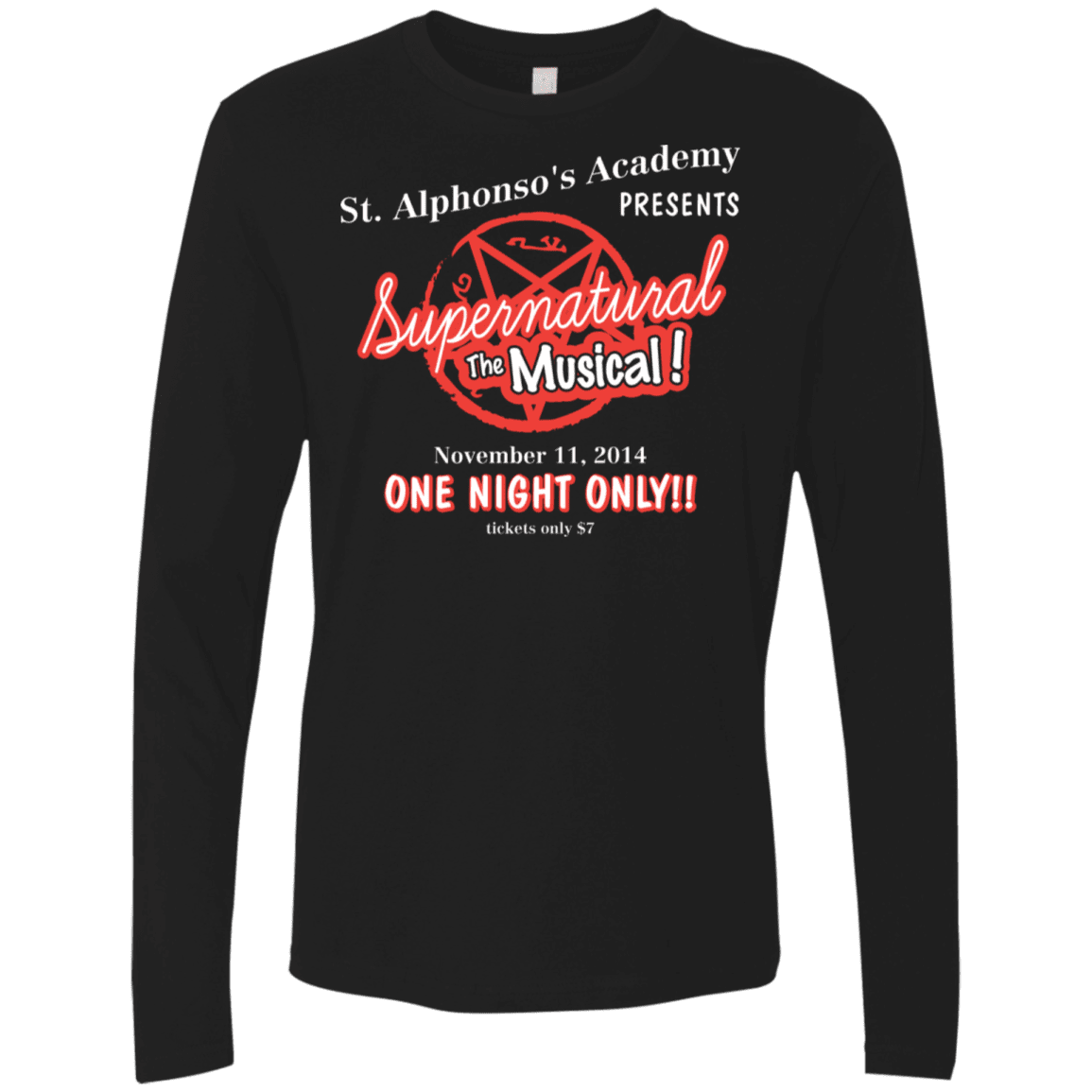 T-Shirts Black / S SPN The Musical Men's Premium Long Sleeve