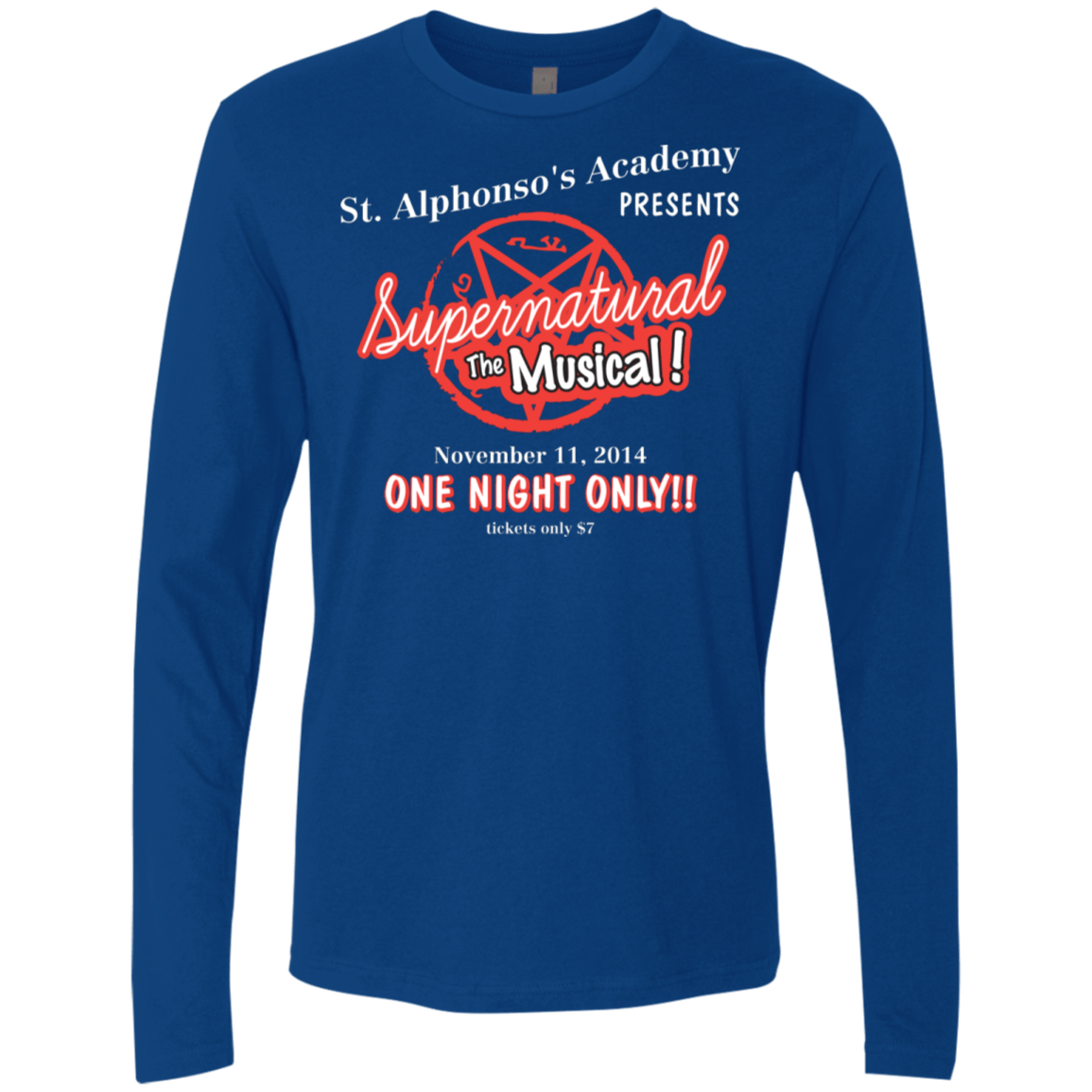 T-Shirts Royal / S SPN The Musical Men's Premium Long Sleeve