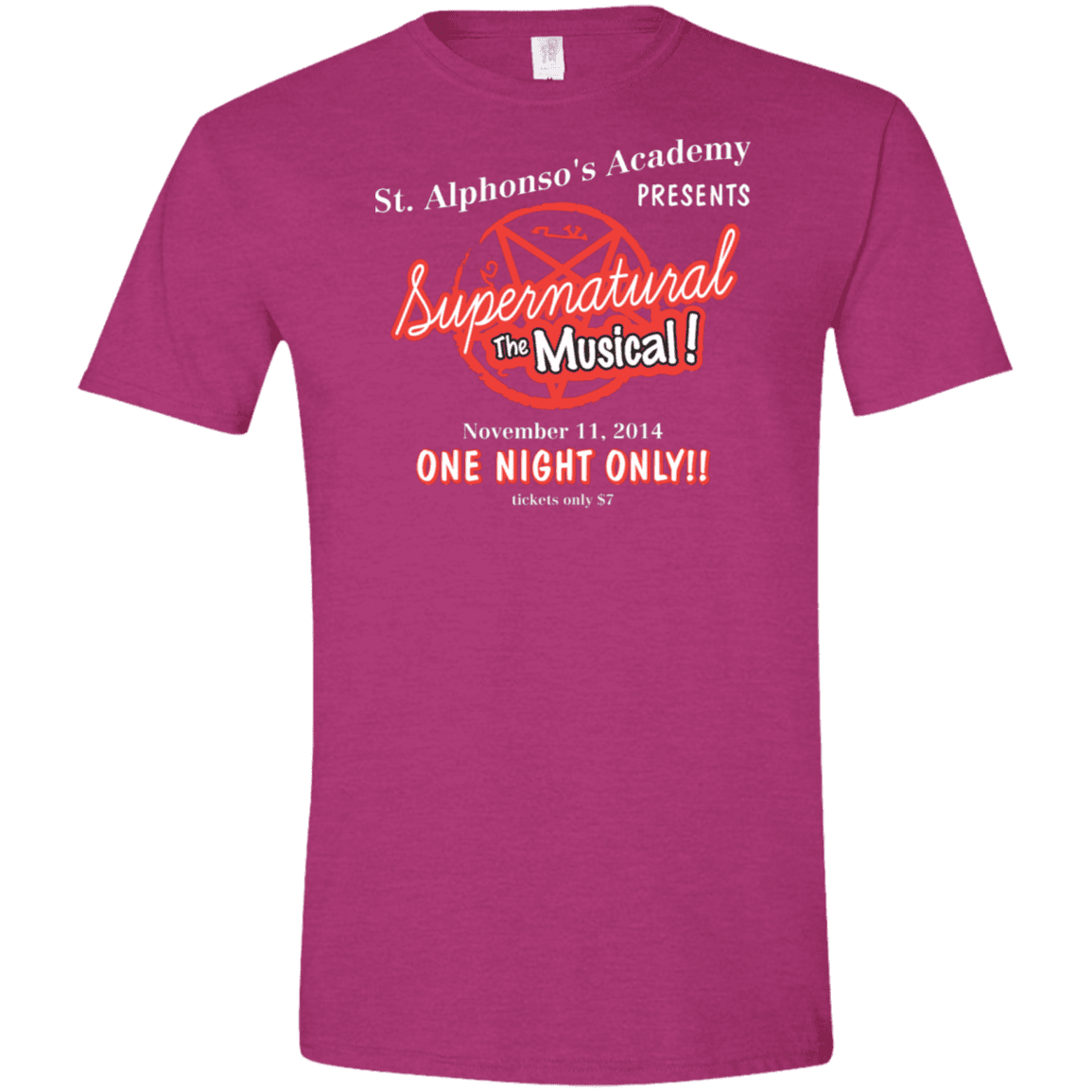 T-Shirts Antique Heliconia / S SPN The Musical Men's Semi-Fitted Softstyle