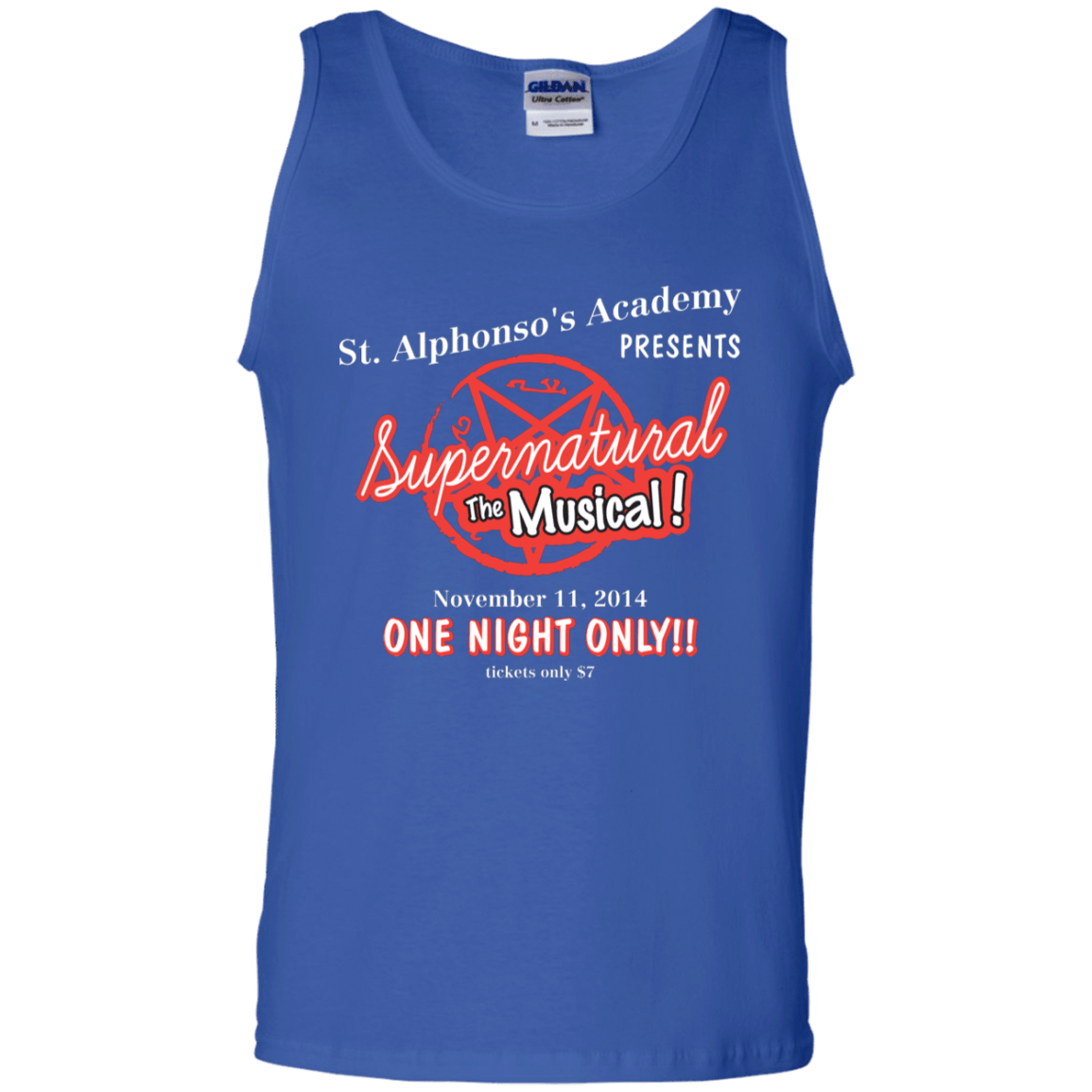 T-Shirts Royal / S SPN The Musical Men's Tank Top