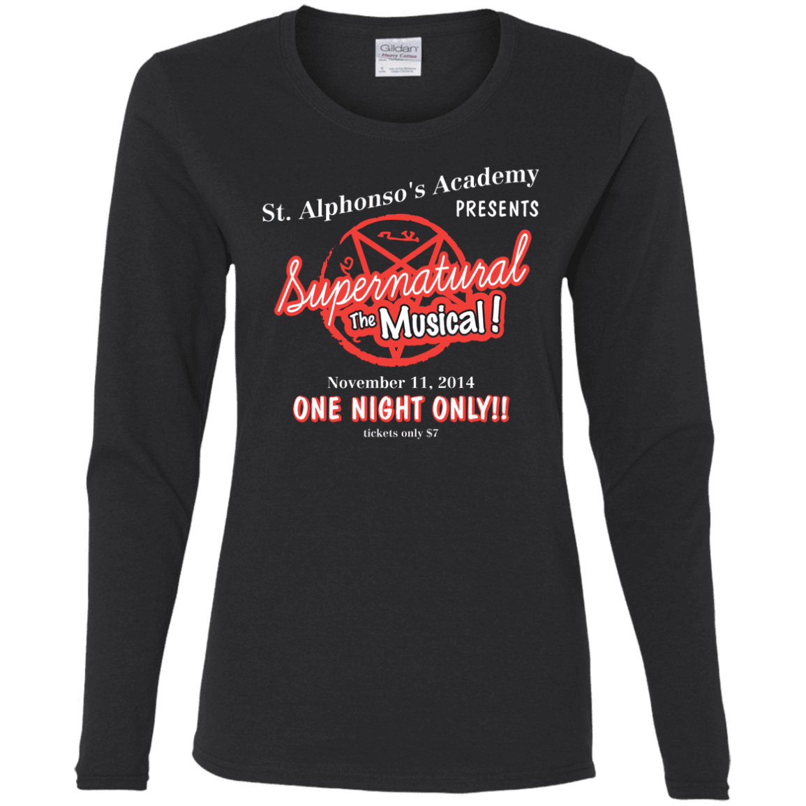 T-Shirts Black / S SPN The Musical Women's Long Sleeve T-Shirt