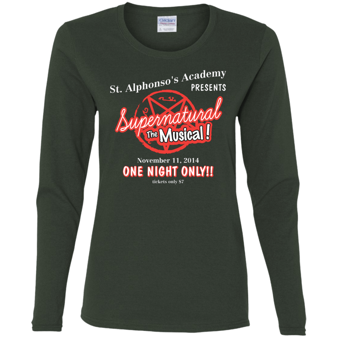 T-Shirts Forest / S SPN The Musical Women's Long Sleeve T-Shirt