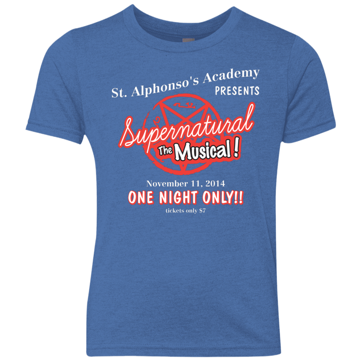 T-Shirts Vintage Royal / YXS SPN The Musical Youth Triblend T-Shirt