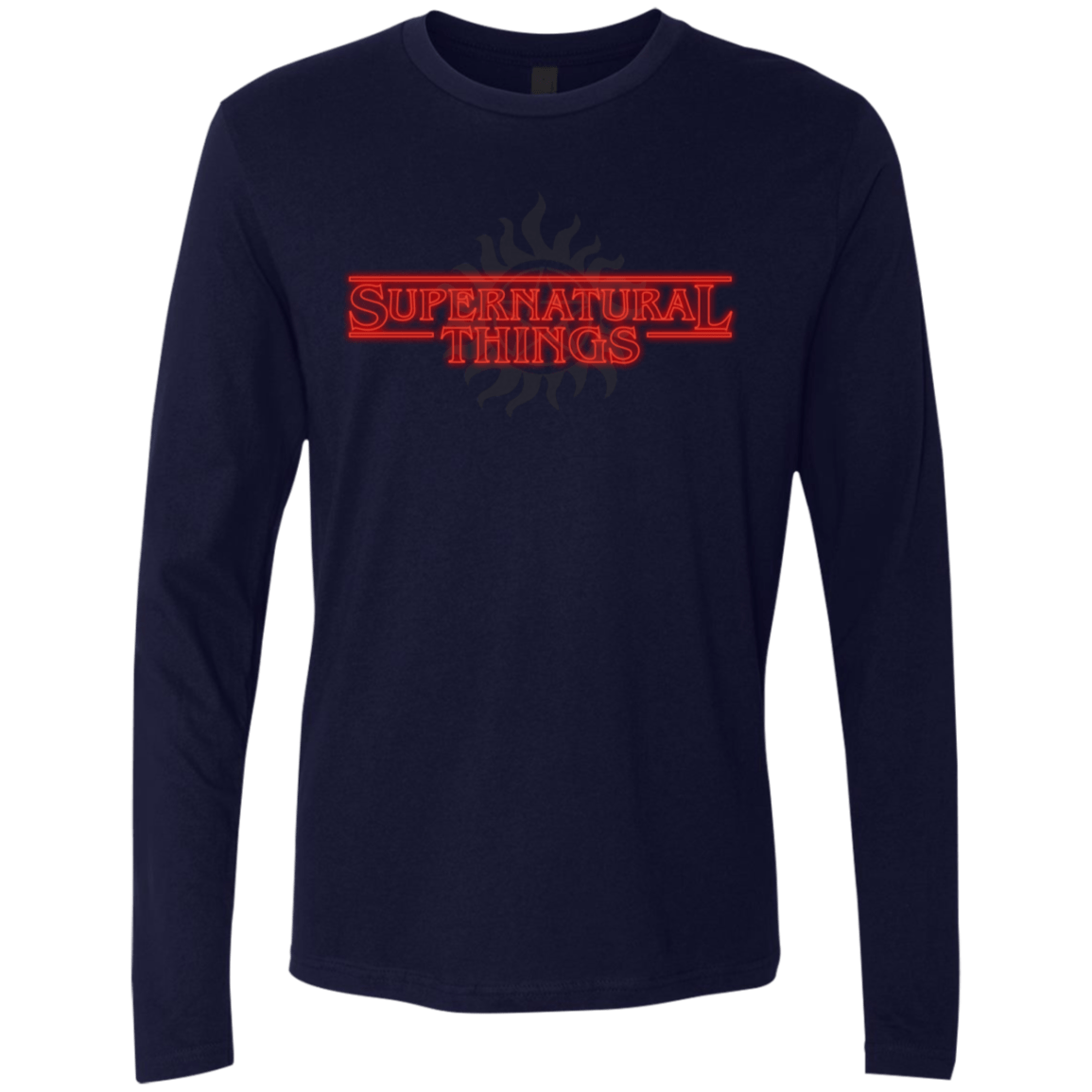 T-Shirts Midnight Navy / S SPN Things Men's Premium Long Sleeve