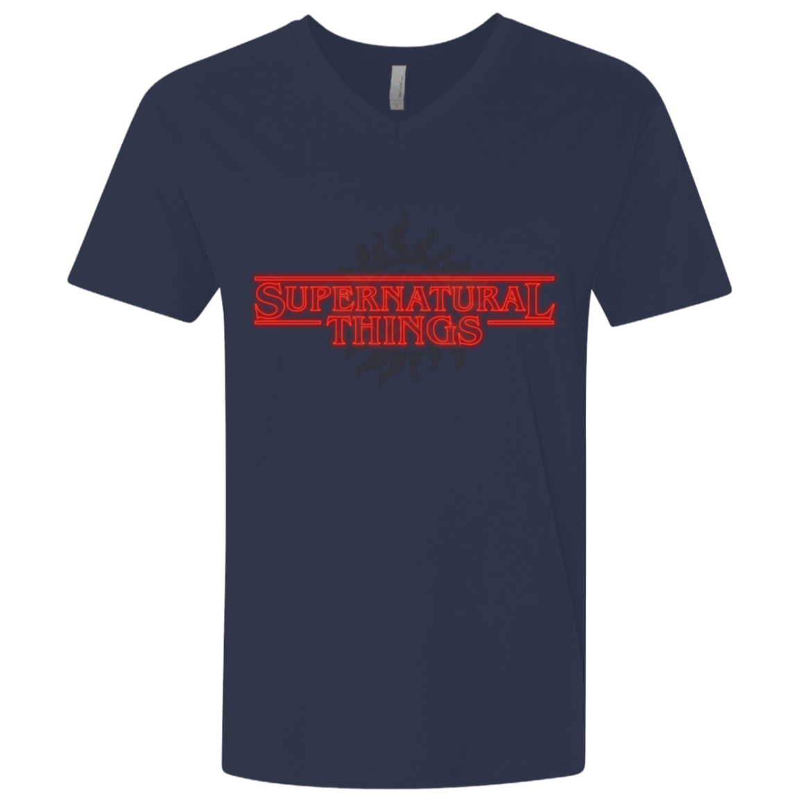 T-Shirts Midnight Navy / X-Small SPN Things Men's Premium V-Neck