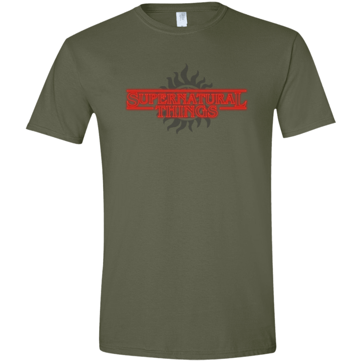 T-Shirts Military Green / S SPN Things Men's Semi-Fitted Softstyle