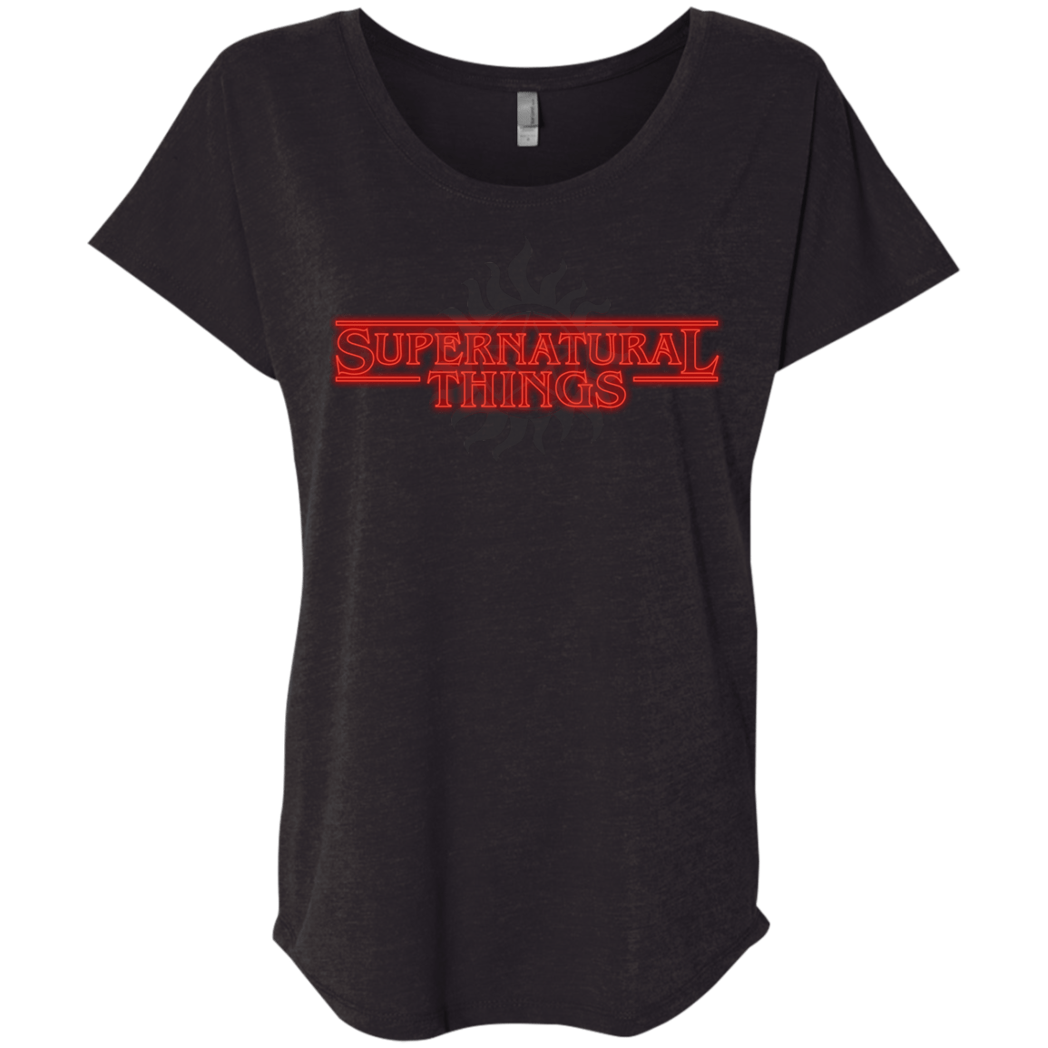 T-Shirts Vintage Black / X-Small SPN Things Triblend Dolman Sleeve