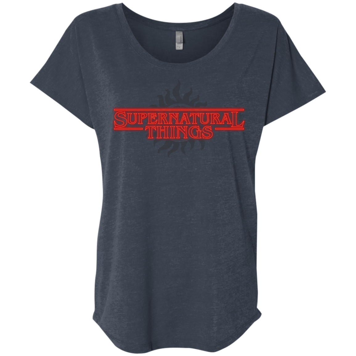 T-Shirts Vintage Navy / X-Small SPN Things Triblend Dolman Sleeve