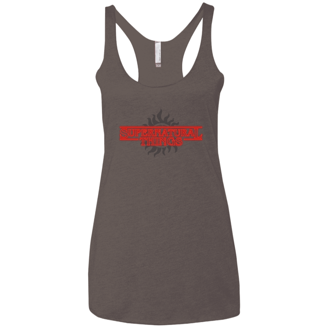 T-Shirts Macchiato / X-Small SPN Things Women's Triblend Racerback Tank