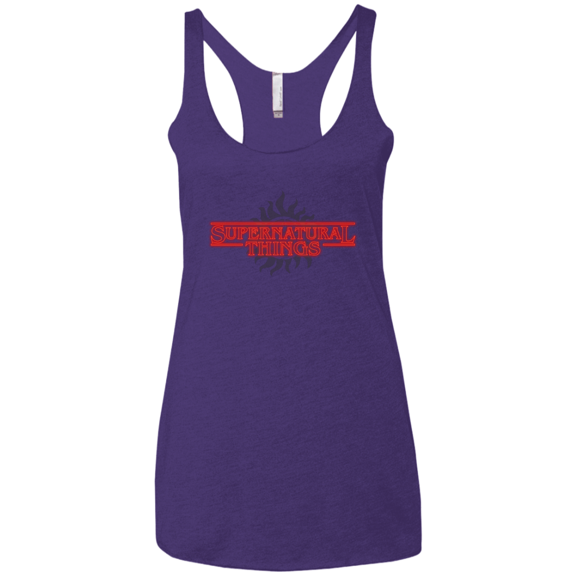 T-Shirts Purple Rush / X-Small SPN Things Women's Triblend Racerback Tank