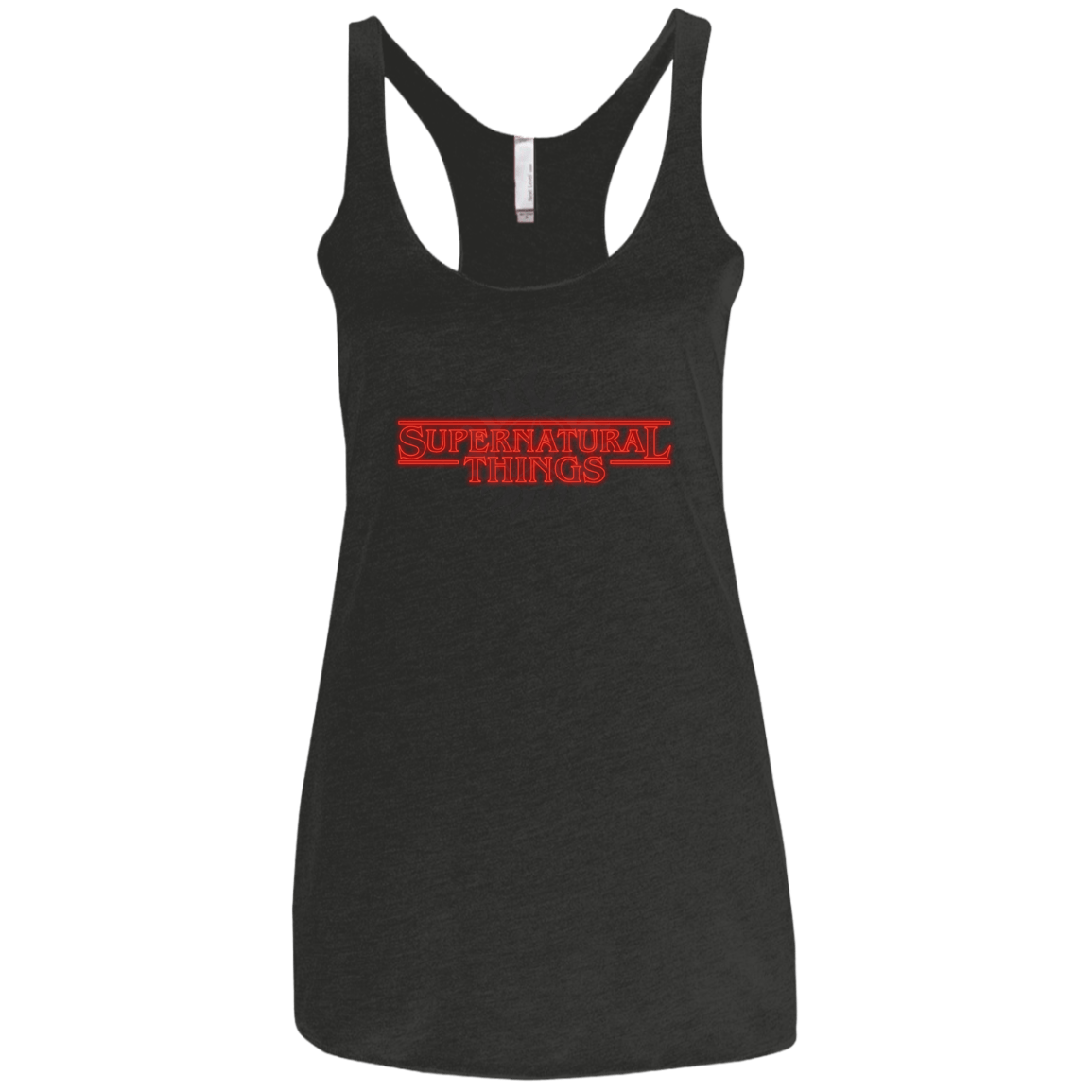 T-Shirts Vintage Black / X-Small SPN Things Women's Triblend Racerback Tank